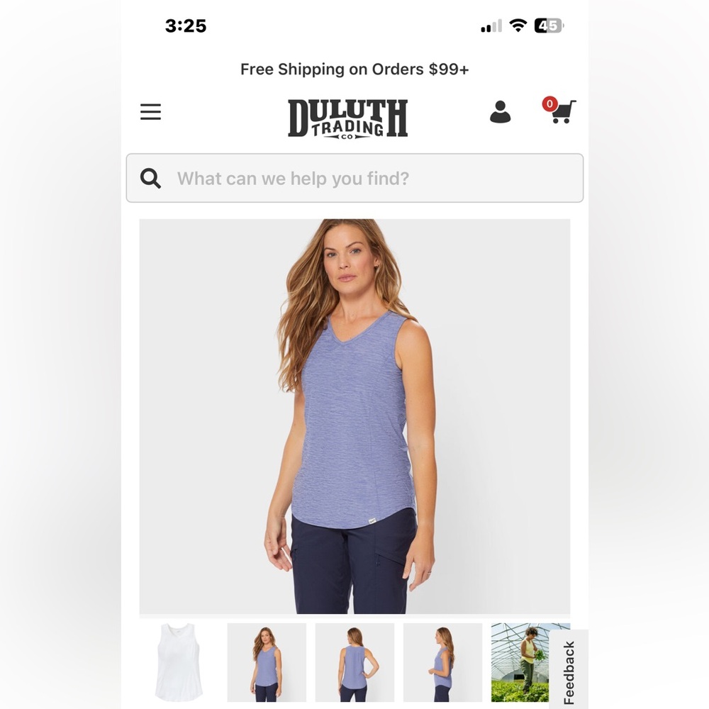 Duluth Trading Co Armachillo Cooling Tank Top Size Small - Picture 7 of 10